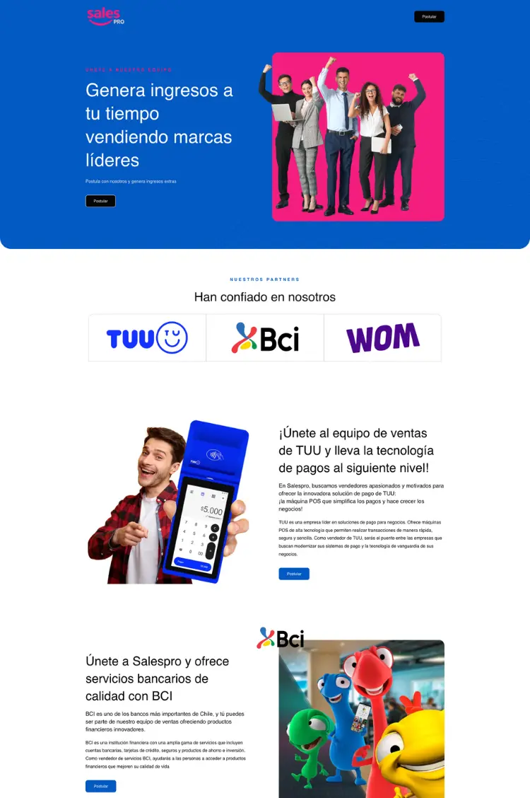 Desarrollo de Landing Page Profesional